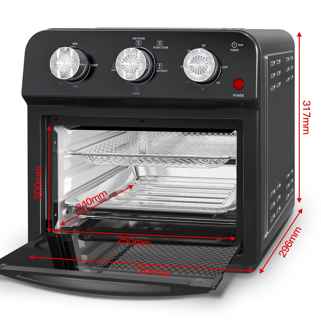 All-in-1 Multifunctional Air Fryer Oven with 360° Hot Air Circulation, Healthy Low Oil Cooking, Precise Knob Control for Home Baking Frying