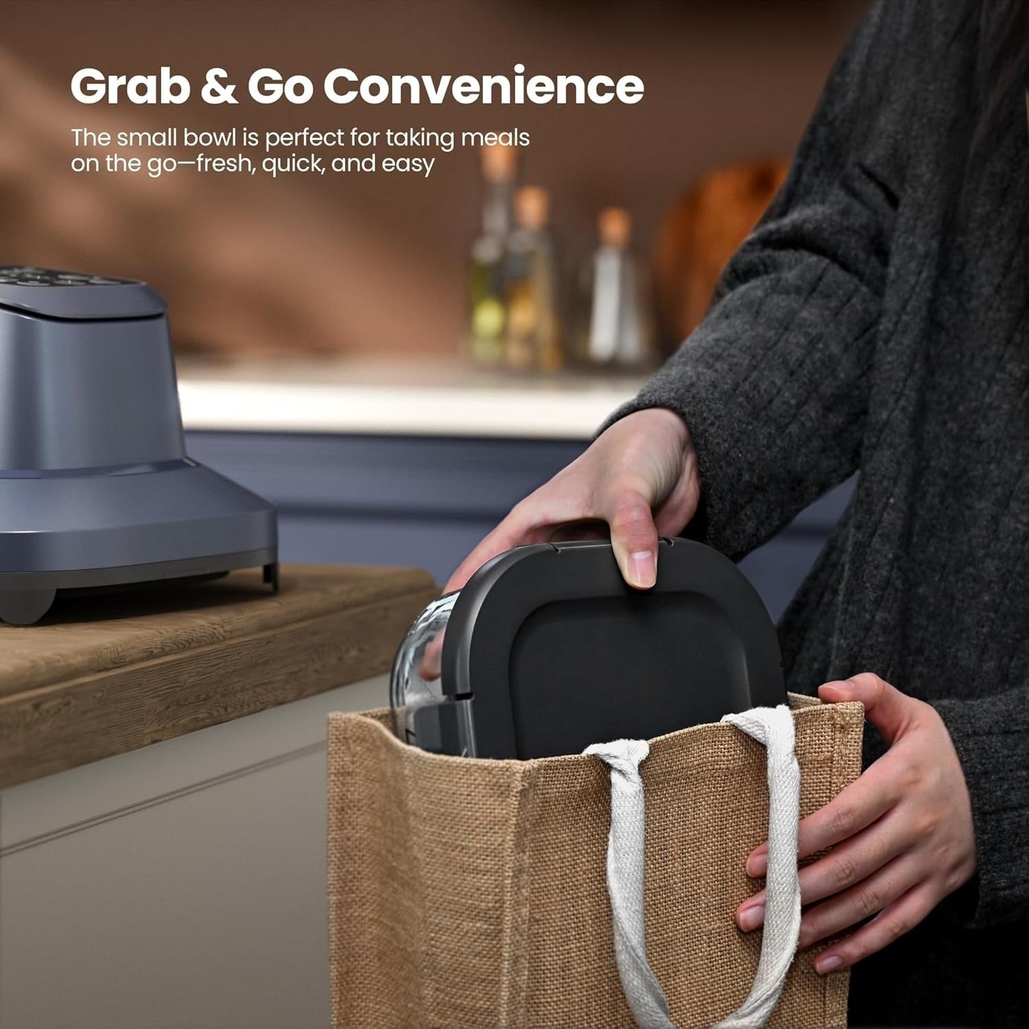 Glass Air Fryer Non Toxic, 1550W Portable AirFryer with Dual Bowl Design (4.5QT + 1.8QT), 4 Cooking Modes + DIY Control, Microwave & Dishwasher Safe, 95% Less Oil, Crisp, Grill, Bake, Roast