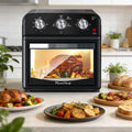 All-in-1 Multifunctional Air Fryer Oven with 360° Hot Air Circulation, Healthy Low Oil Cooking, Precise Knob Control for Home Baking Frying