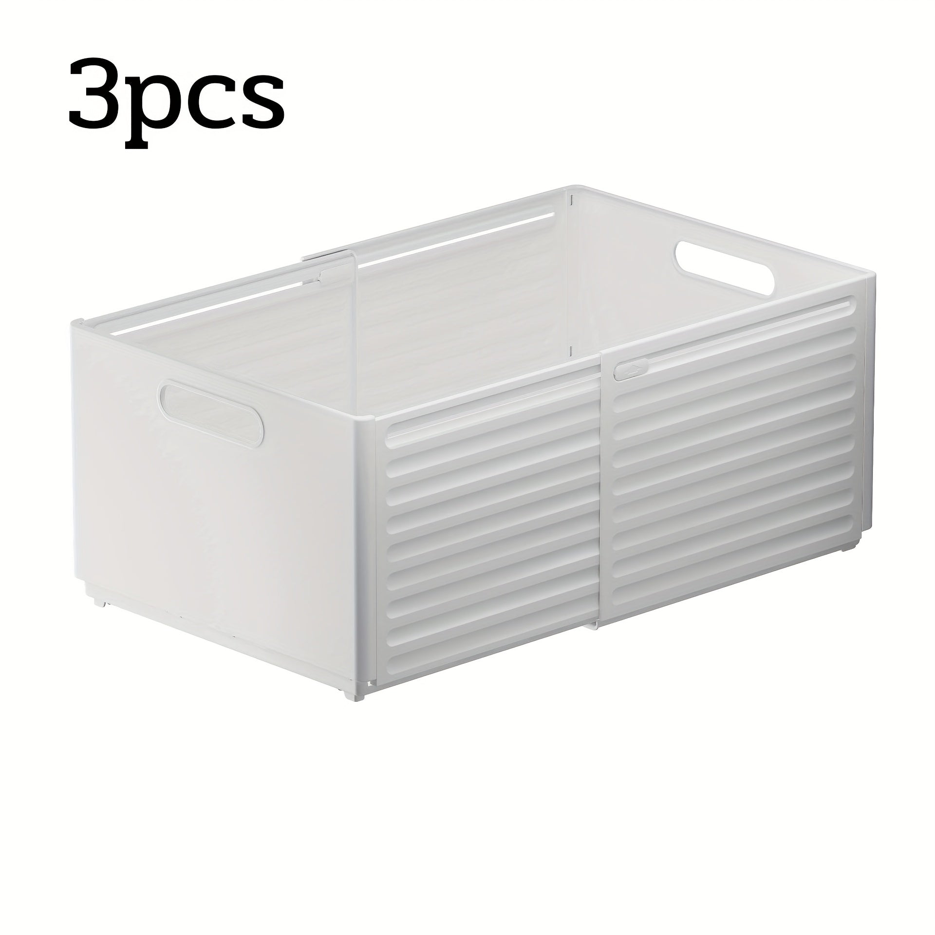 A 3-Section Stackable Wardrobe Organizer, an Extendable Clothing Storage Container Featuring a Handle And Dividers, a Versatile Storage Solution for Home Organization, Ideal for Use in Wardrobes, Bedrooms, And Offices, Shelf Baskets