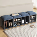 2\u002F4-Pack GUYII Step Stool with Padded Seat & Storage - Contemporary Footstool\u002FShoe Bench Suitable for Living Room, Bedroom, Entryway - Sturdy MDF\u002FFiberboard Stool with Soft Covering, Space-Saving, Ideal for s & (Cost per Unit Goes if)