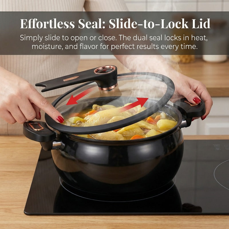 Sturdy Cast Iron Enamel Cookware Featuring Dual Handles - A Non-Stick Soup Pot Designed for Induction Stoves, Perfect for Home Use with a Large Capacity, Great for Baking, Frying, And Quick Cooking, As Well As for Stewing, Making Soups, And Braising