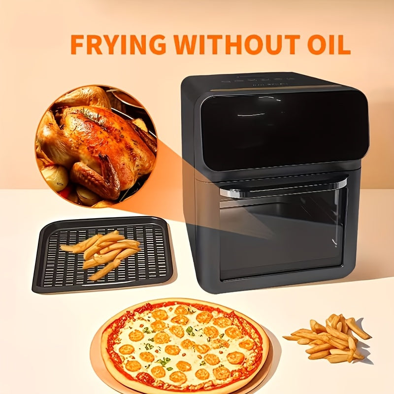 2.64gal Air Fryer for Home Use, Smart Timing Oven, Essential for Family & Friends Gatherings, No Need to Flip, Oil-Free & Low-Fat, Healthy & Crispy, Multi-Functional, Easy to Disassemble & Clean, Quick Cooking, Must-Have for Kitchen Novices