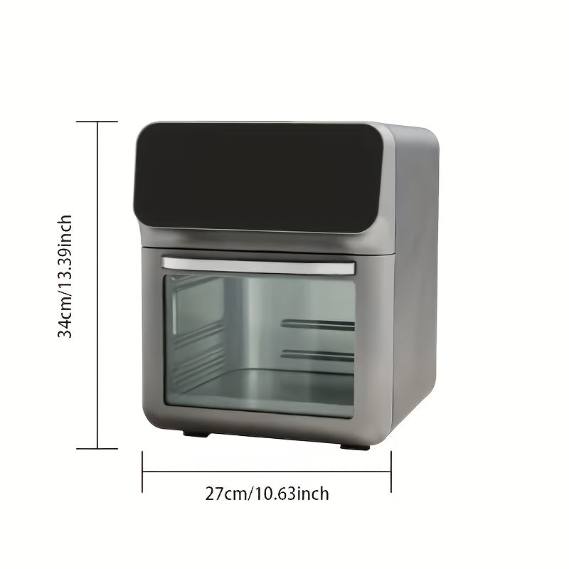 2.64gal Air Fryer for Home Use, Smart Timing Oven, Essential for Family & Friends Gatherings, No Need to Flip, Oil-Free & Low-Fat, Healthy & Crispy, Multi-Functional, Easy to Disassemble & Clean, Quick Cooking, Must-Have for Kitchen Novices