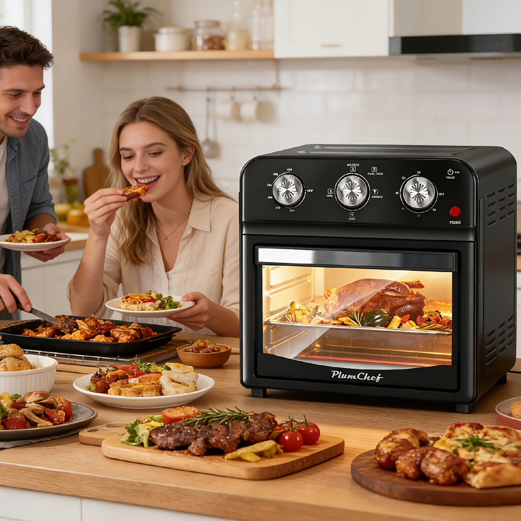 All-in-1 Multifunctional Air Fryer Oven with 360° Hot Air Circulation, Healthy Low Oil Cooking, Precise Knob Control for Home Baking Frying