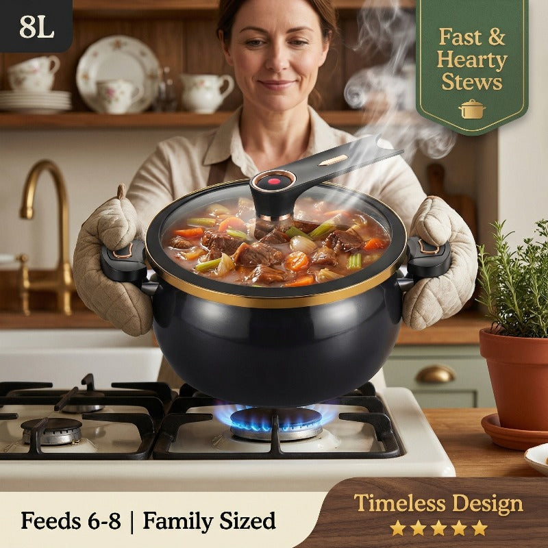 Sturdy Cast Iron Enamel Cookware Featuring Dual Handles - A Non-Stick Soup Pot Designed for Induction Stoves, Perfect for Home Use with a Large Capacity, Great for Baking, Frying, And Quick Cooking, As Well As for Stewing, Making Soups, And Braising