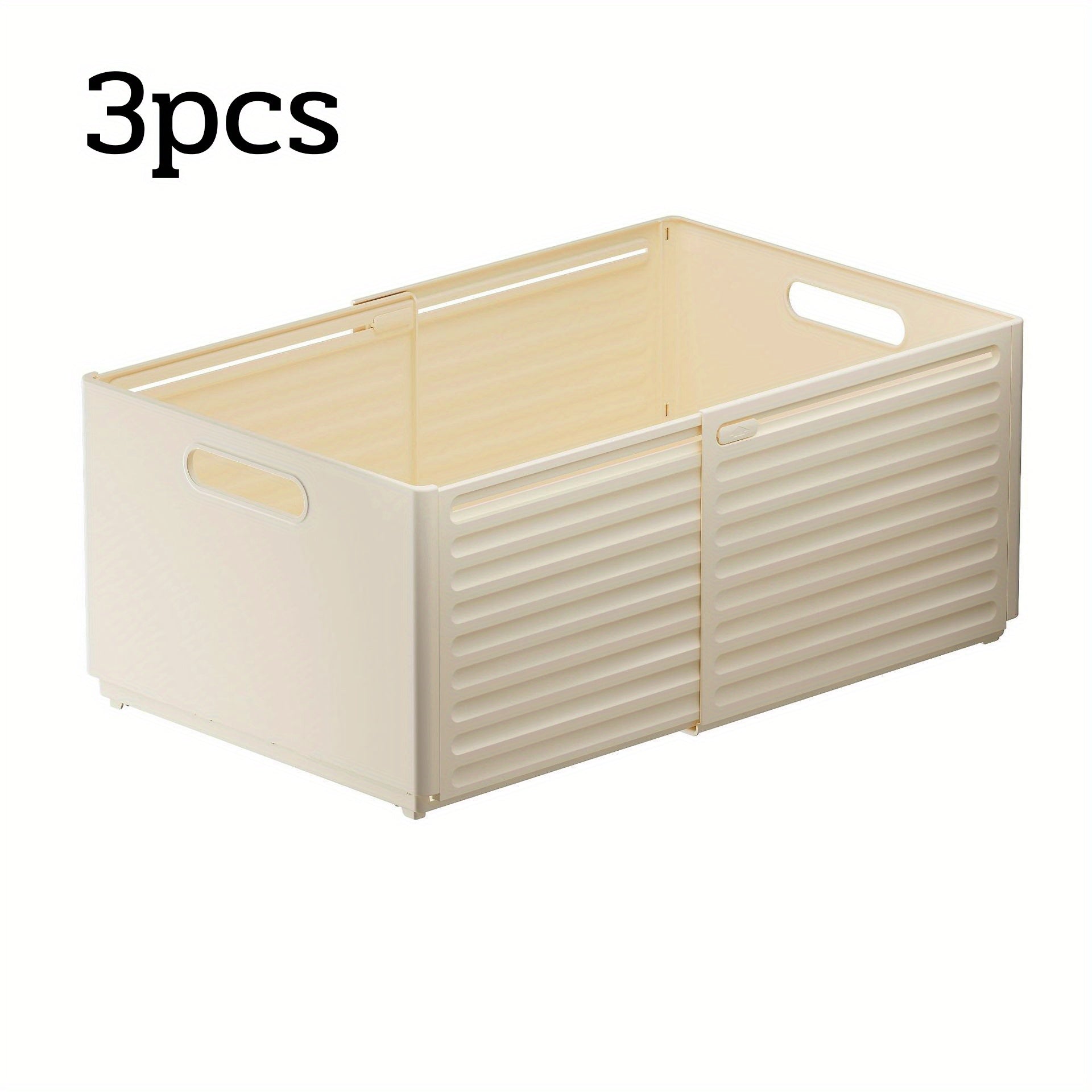 A 3-Section Stackable Wardrobe Organizer, an Extendable Clothing Storage Container Featuring a Handle And Dividers, a Versatile Storage Solution for Home Organization, Ideal for Use in Wardrobes, Bedrooms, And Offices, Shelf Baskets